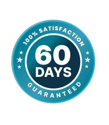 60-day satisfaction guarantee emblem