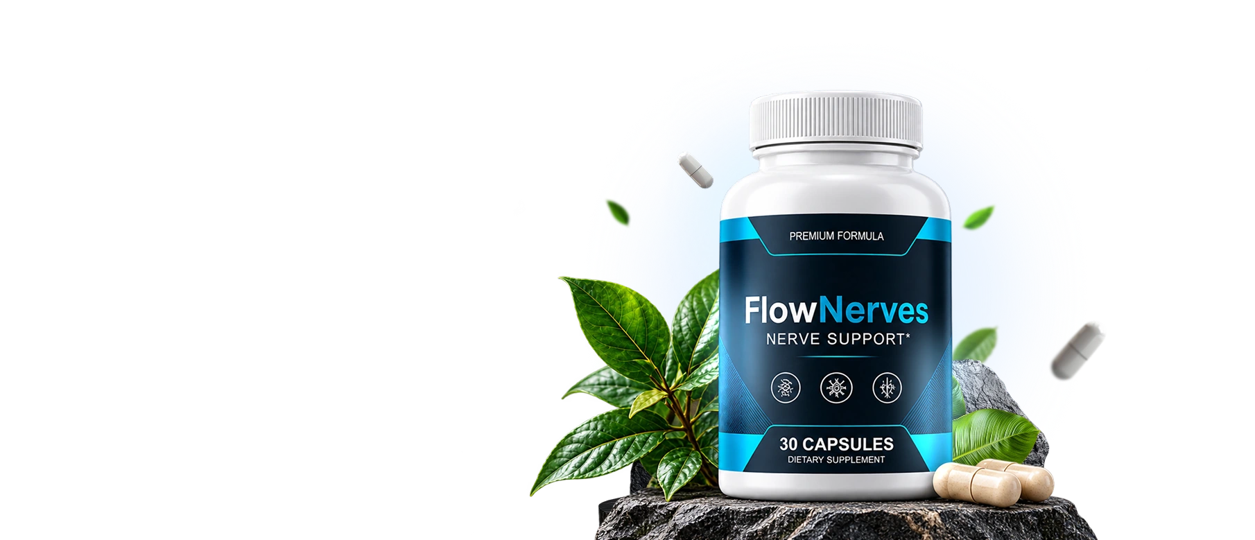 FlowNerves dietary supplement bottle